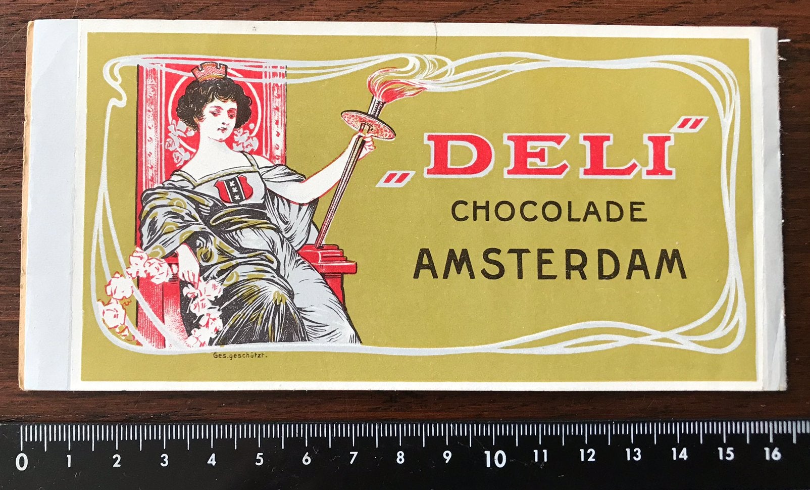 Oude Reclame DELI Cacao en Chocolade fabriek Amsterdam, Verzamelen, Merken en Reclamevoorwerpen, Ophalen of Verzenden, Zo goed als nieuw