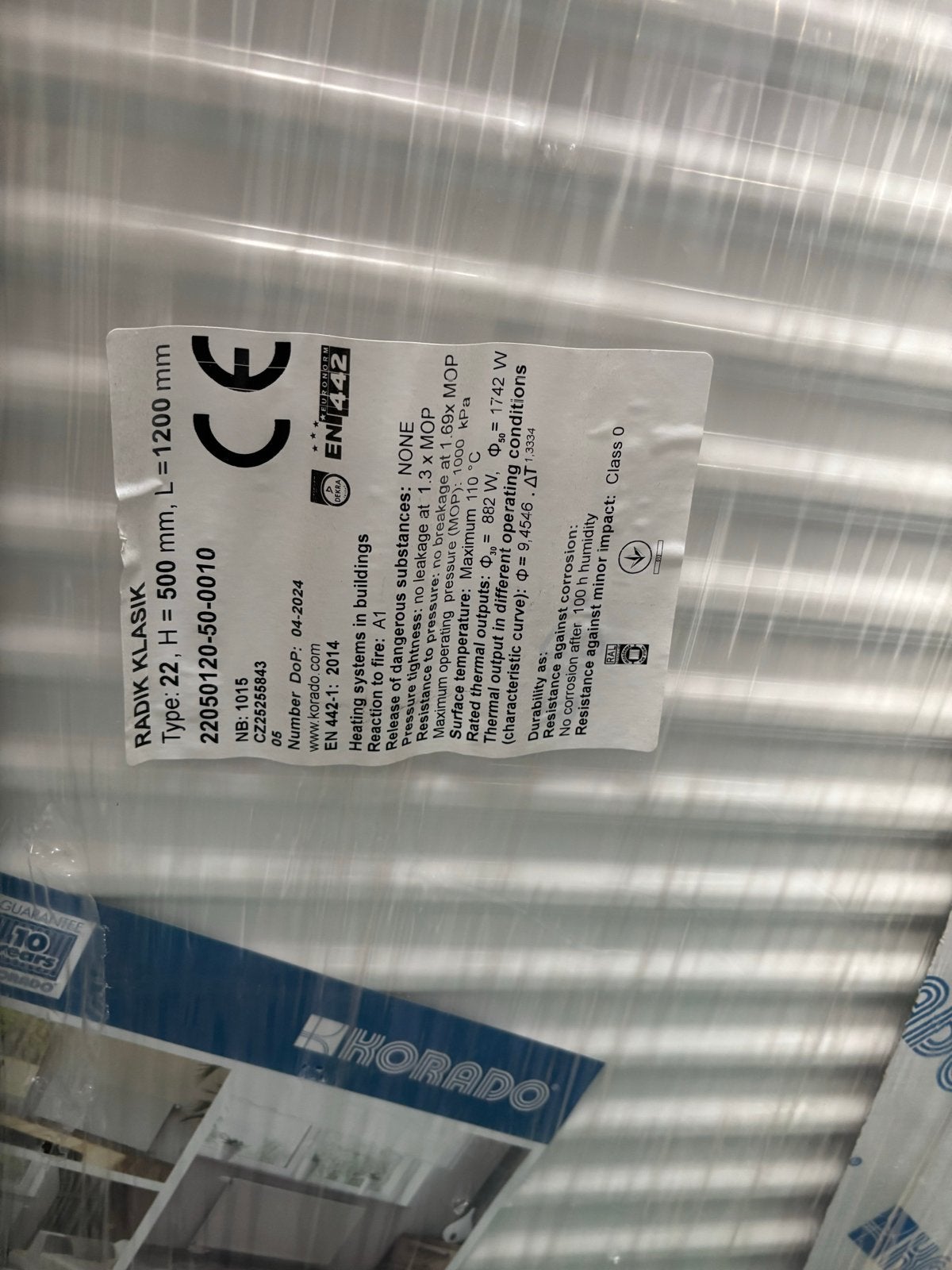 Nieuwe Korado Radik Klassik Radiator (Type 22, H500, L1200), Ophalen, 30 tot 80 cm, Radiator, Nieuw