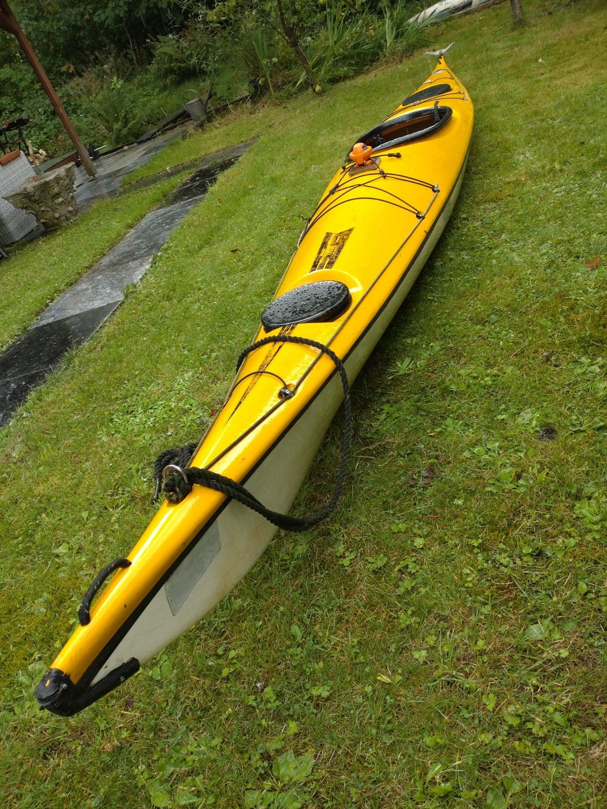 Tour Kayak Friso "Franeker" 520cm met roer Geel, stroomlijnd, Ophalen, 1-persoons