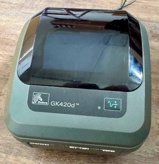Zebra GK420d Labelprinter met labels, Gebruikt, Qwerty, Ophalen of Verzenden, Zebra