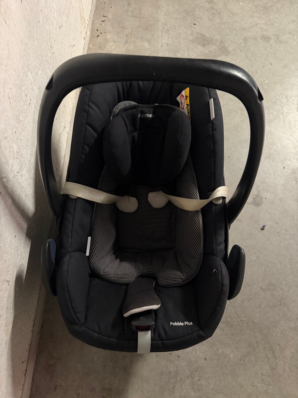 Maxi-Cosi Pebble Plus autostoel - Zwart, Ophalen, Autogordel of Isofix, Gebruikt, Zijbescherming