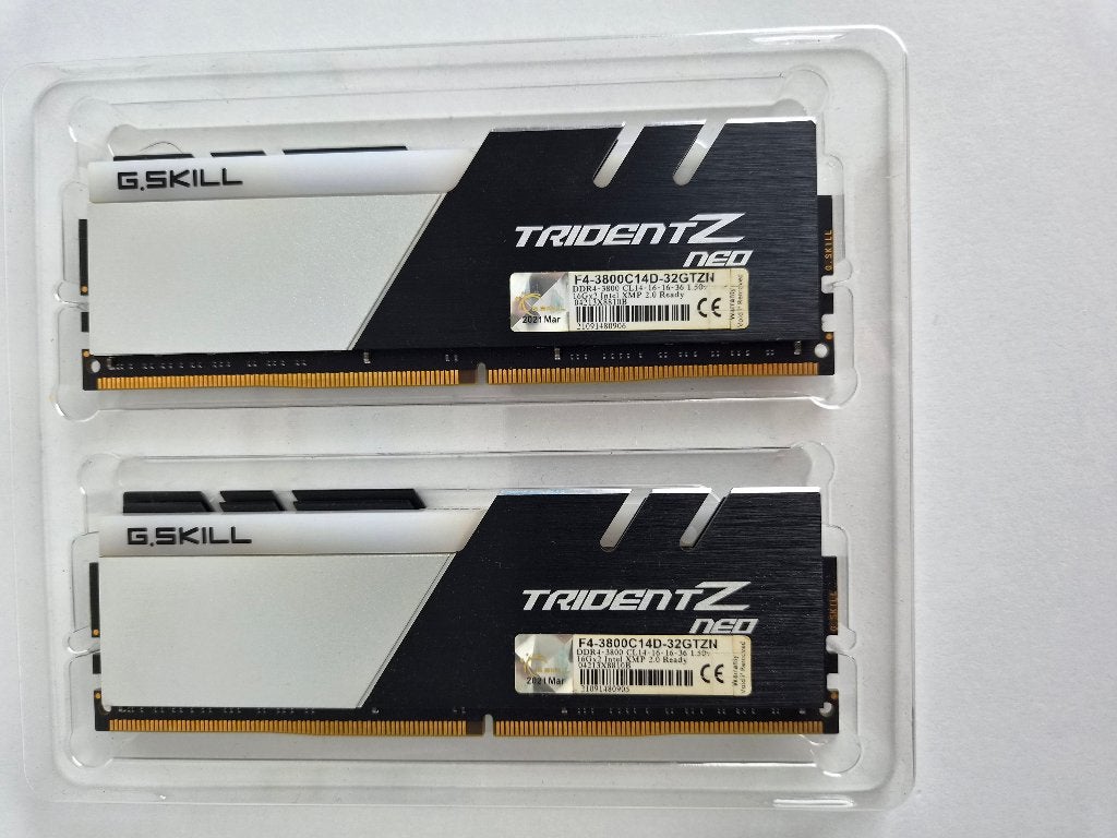 G.Skill Trident Z Neo F4-3800C14D-32GTZN, Computers en Software, RAM geheugen, 32 GB, DDR4, Ophalen of Verzenden, Zo goed als nieuw