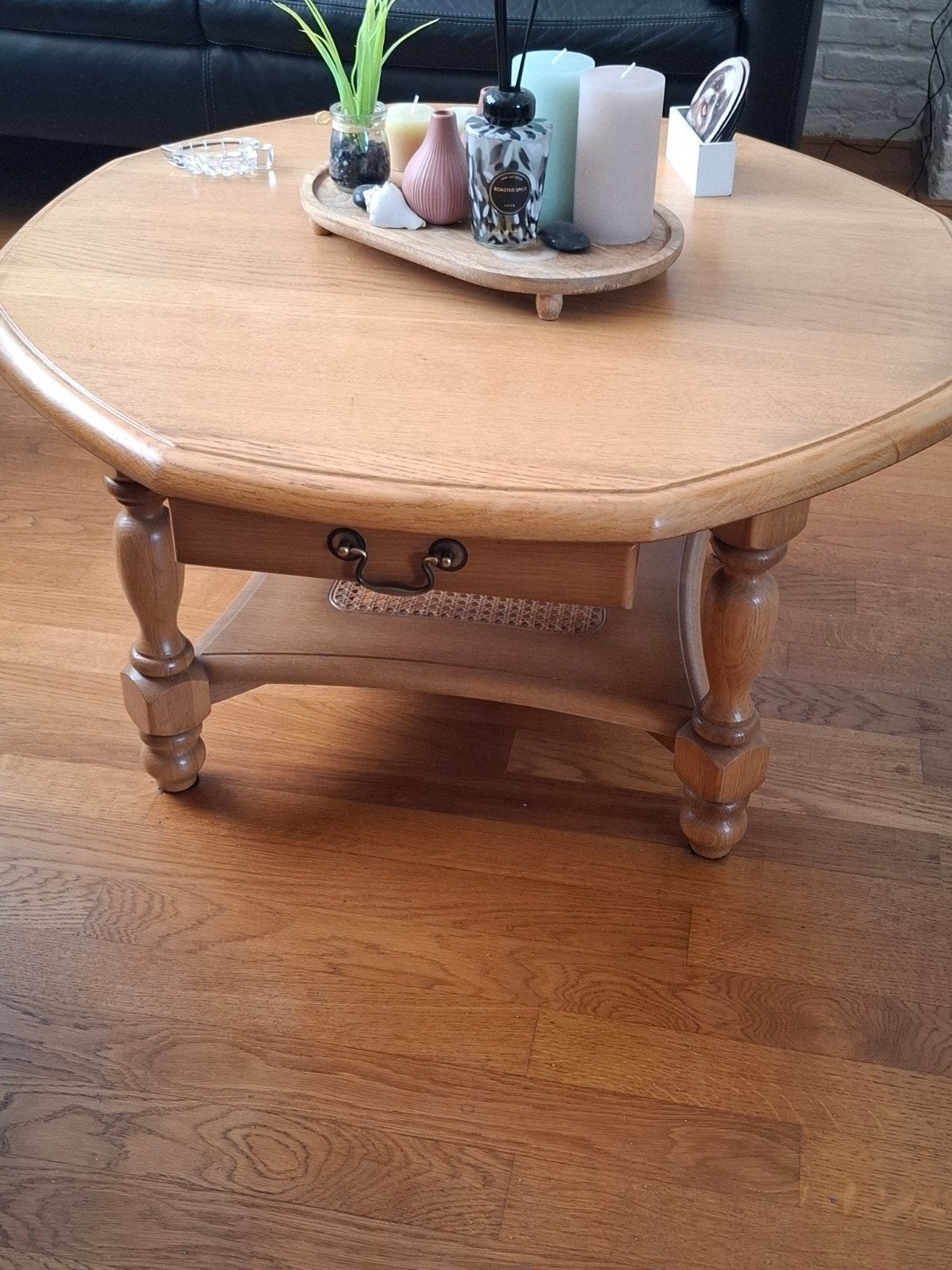 licht eiken salontafel, Huis en Inrichting, Tafels | Salontafels, Ophalen, 100 tot 150 cm, Klassiek, Eikenhout