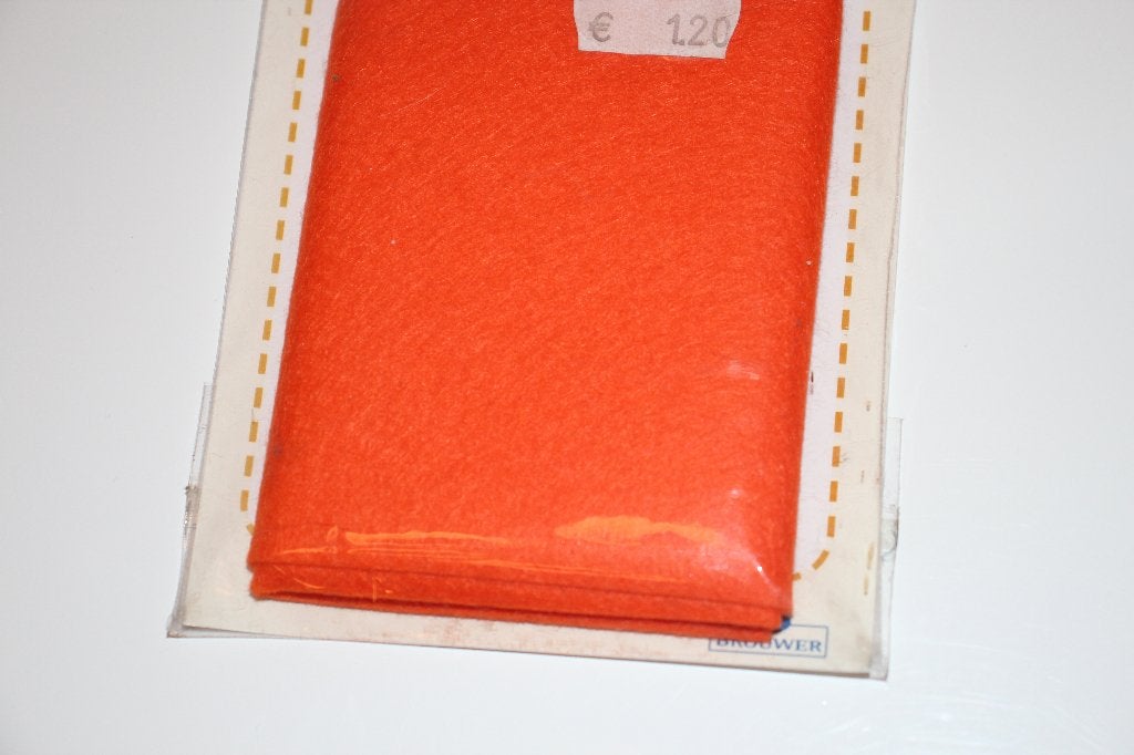 Restyle Oranje vilt - 29x19cm #3016, Ophalen of Verzenden, Nieuw, Overige typen