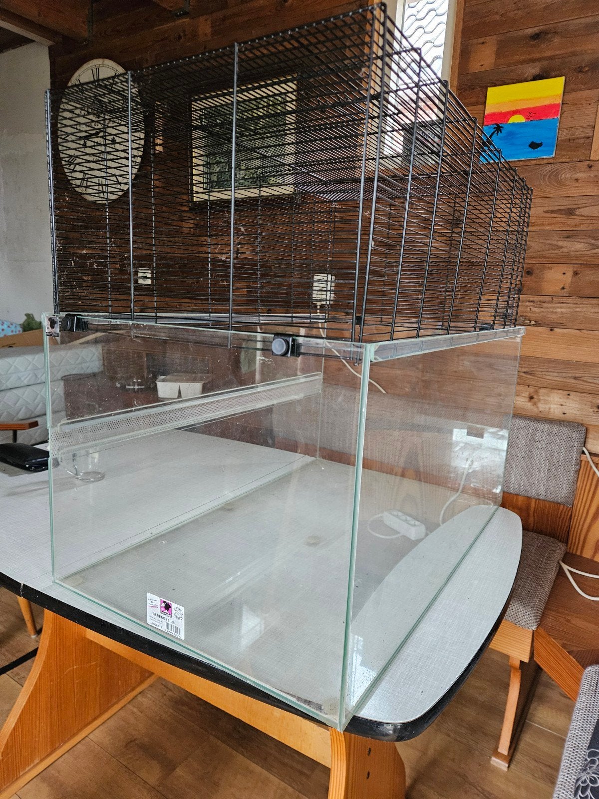 kleindierterrarium of gerbilarium Nagarium, Ophalen, Gebruikt, Verzorging