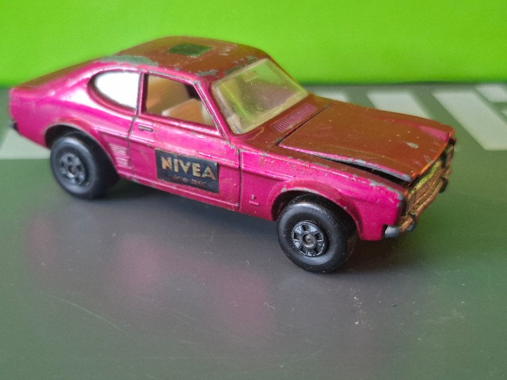 Matchbox 54 - Ford Capri [paars] 1/60 1, Ophalen of Verzenden, Gebruikt, Auto