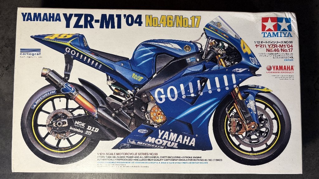 Tamiya Yamaha YZR-M1 2004 "Valentino Rossi", Nieuw, Ophalen of Verzenden, Tamiya, Groter dan 1:32
