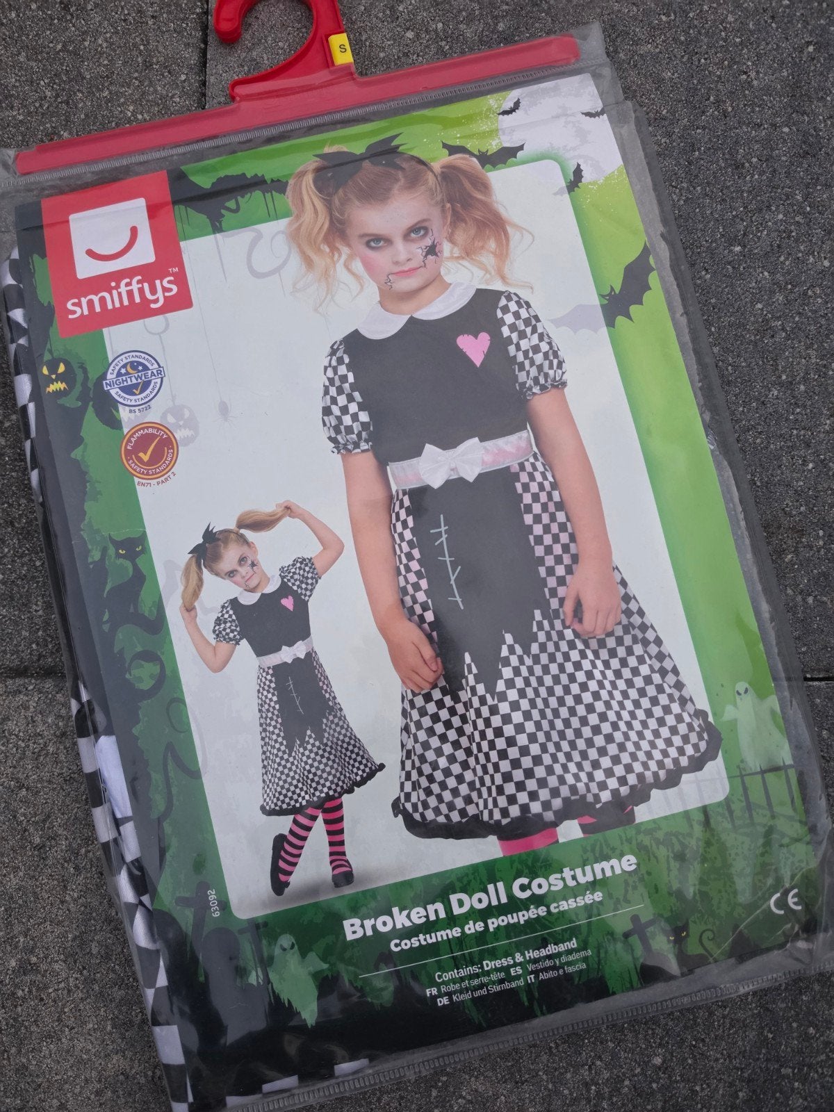 Nieuw! Broken doll halloween outfit 4-6 jaar, Ophalen of Verzenden, Nieuw, Jongen of Meisje