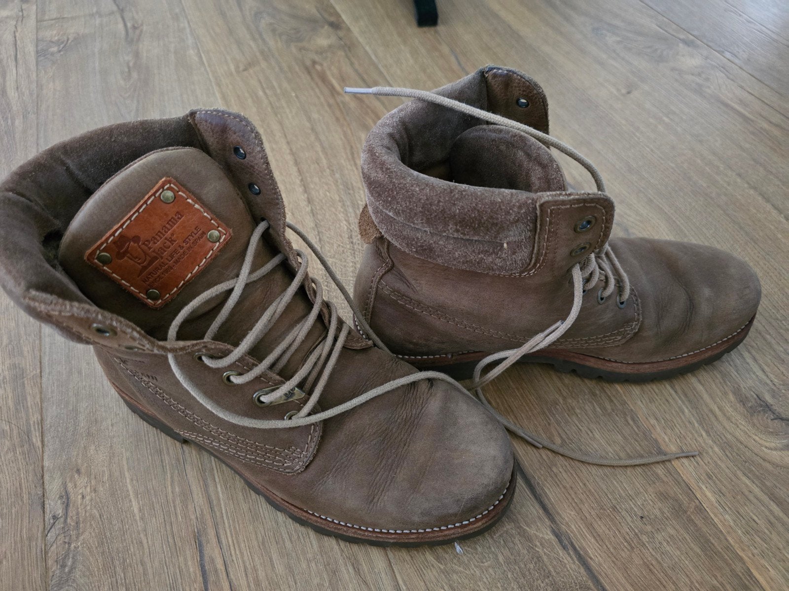 Panama Jack Boots Maat 41 - Bruin Leren, Ophalen of Verzenden, Gedragen, Bruin