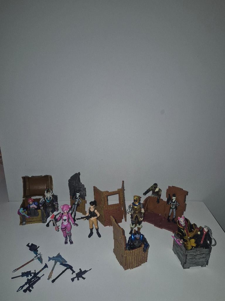 Grote set fortnite figuren en bouwonderdelen, Ophalen of Verzenden, Gebruikt