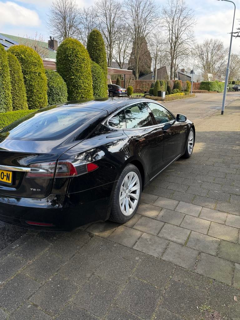 Tesla Model S 75D 2018 Zwart, Auto's, Zwart, Origineel Nederlands, Elektrisch, Vierwielaandrijving