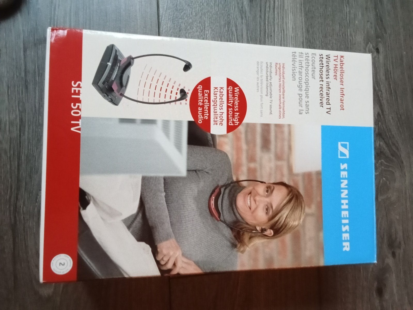 Sennheiser SET 50 TV Draadloze Infrarood TV Hoofdtelefoon, Ophalen, Sennheiser, Draadloos, Zo goed als nieuw