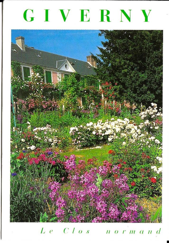 Ansichtkaart	Giverny (Frankrijk)	Le Clos Normand	Cl. Monet, Verzamelen, Verzenden, 1980 tot heden, Gelopen, Frankrijk