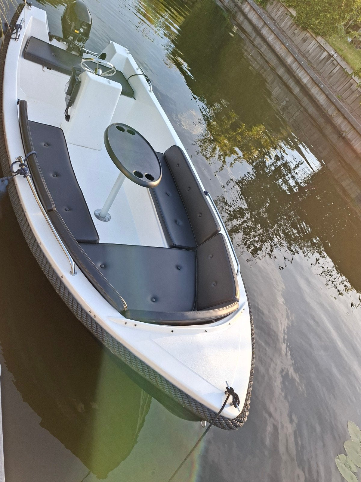 Nette sloep Merlijn 440 met Tohatsu 8PK uit 2021, 8 pk, Rondzit, 4 m, Tot 1.00 meter