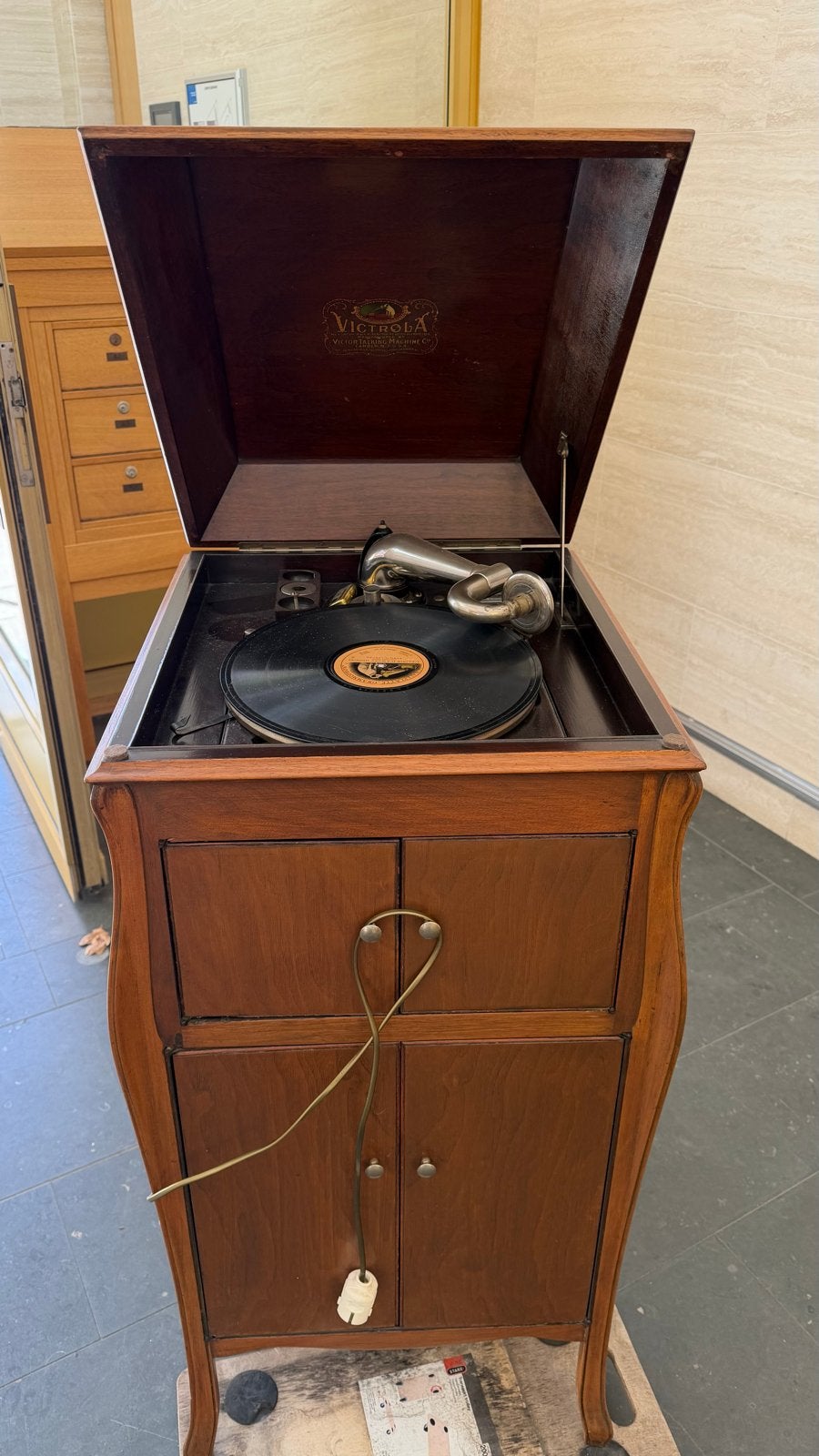 Antieke Victrola Platenspeler - Jaren '20 Grammofoon, Ophalen of Verzenden, Gebruikt, Platenspeler, Overige merken