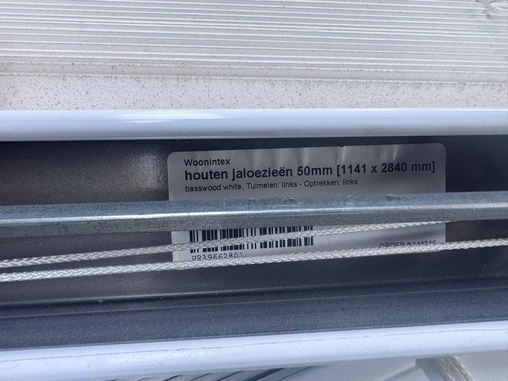 Woonintex Houten Jaloezieën 50mm - 5 Verschillende Maten, 100 tot 150 cm, 200 cm of meer, Wit, Ophalen of Verzenden