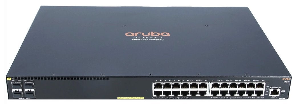 Aruba 2930F 24P PoE+ 4SFP, Computers en Software, Ophalen of Verzenden, Zo goed als nieuw