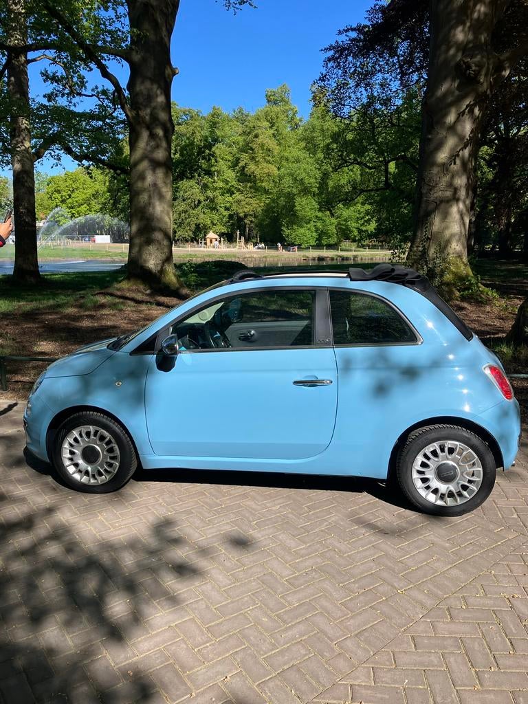 Fiat 500 0.9 Twinair C 2013 Blauw, Auto's, Fiat, 880 kg, Origineel Nederlands, 24 km/l, Handgeschakeld