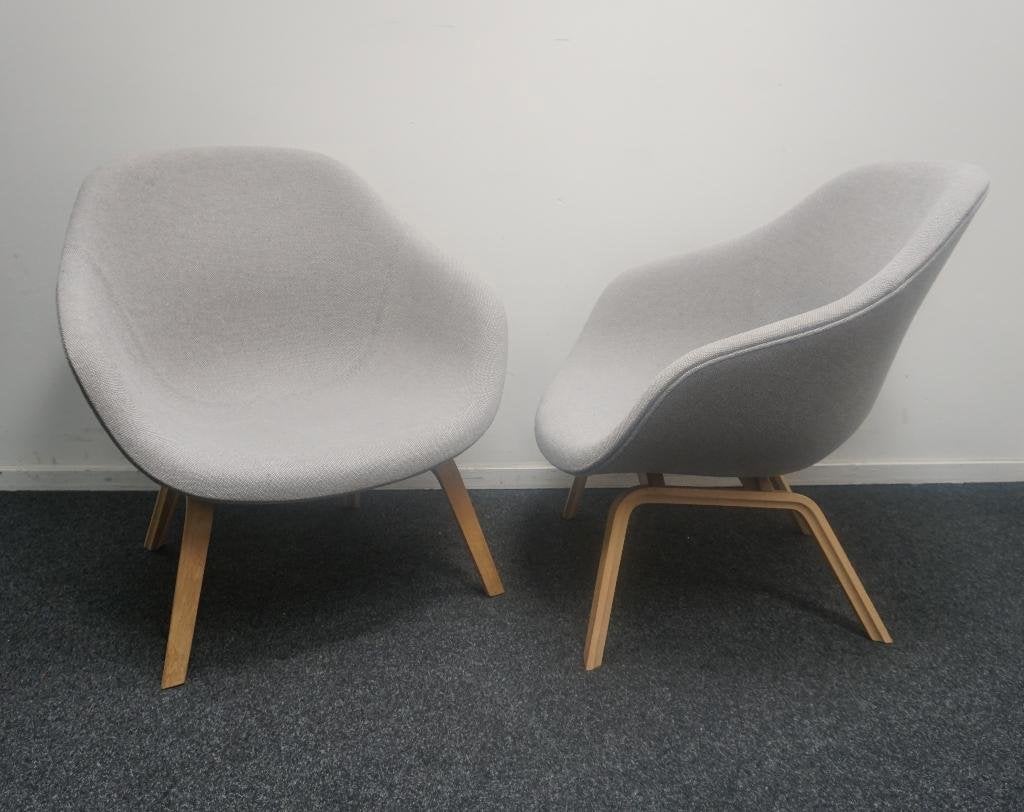 Hay About a Lounge AAL 82 Design Fauteuils | Grijs, Huis en Inrichting, Fauteuils, Gebruikt, Hout, Stof, 50 tot 75 cm, 75 tot 100 cm