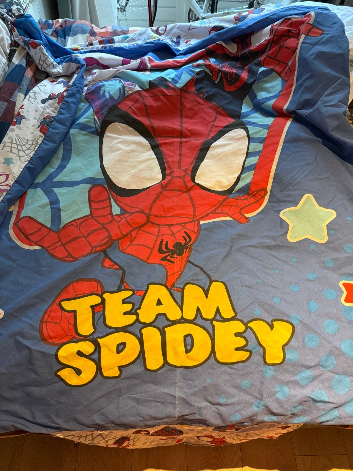 Spiderman dekbedovertrek - Team Spidey - Eenpersoons, Ophalen, Gebruikt, Eenpersoons, Meerkleurig