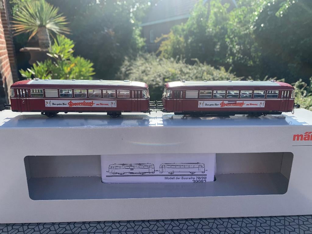 Marklin H0 39982 Railbus met stuurstandrijtuig van EBOE, Wisselstroom, Treinset, Nieuw, Ophalen of Verzenden