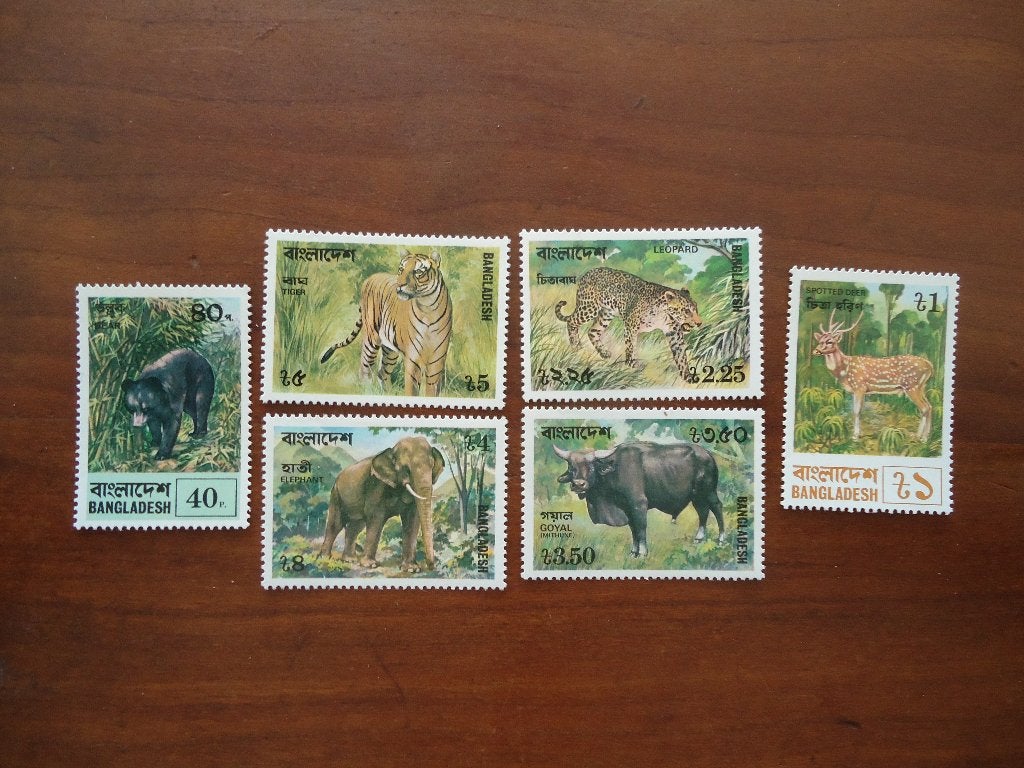 Dieren Bangla Desh 1977, mi. 94-99 postfris, Ophalen of Verzenden, Postfris, Dier of Natuur