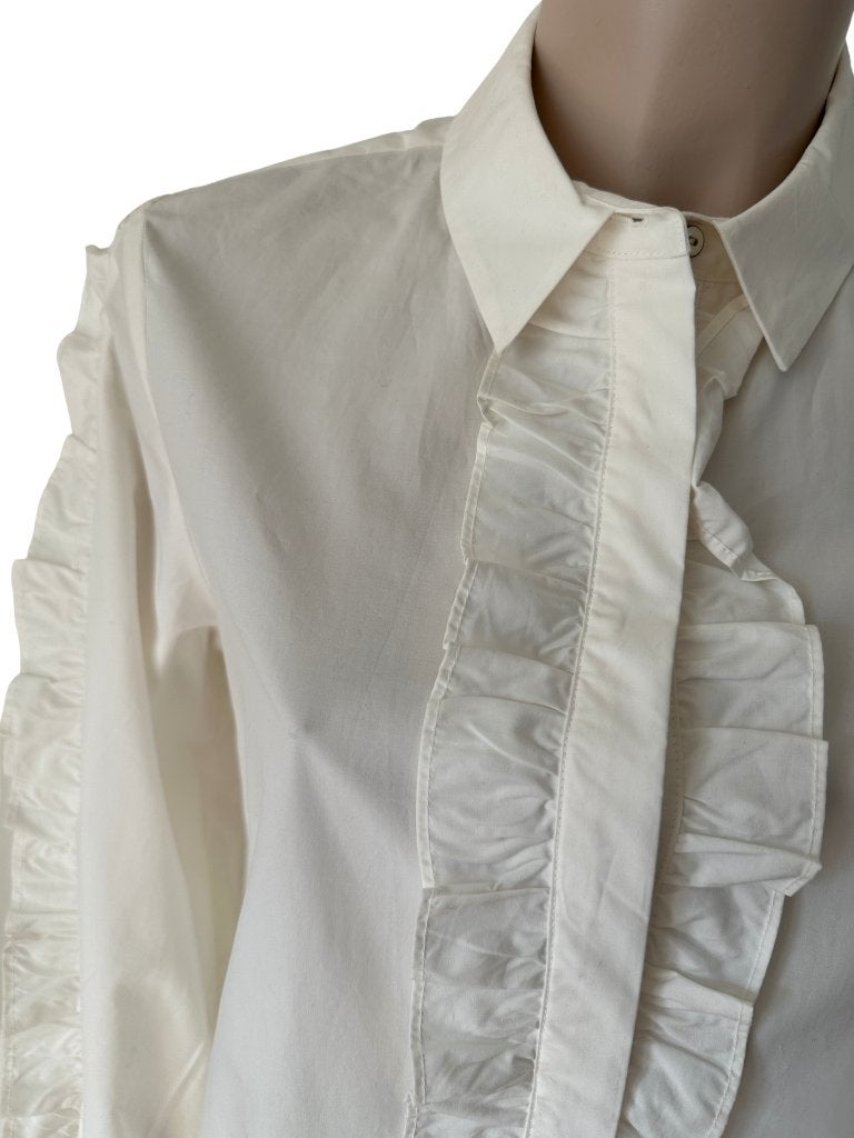 Scotch & Soda blouse S, Wit, Ophalen of Verzenden, Zo goed als nieuw