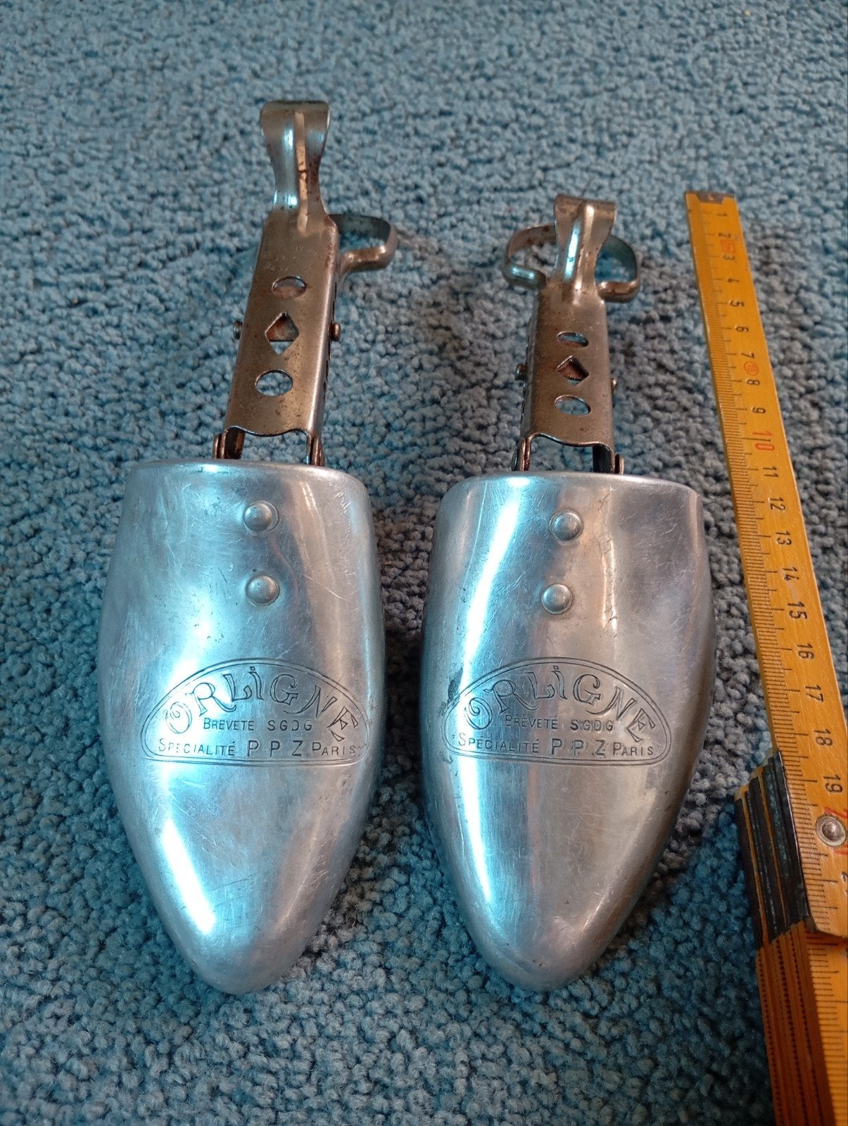 Vintage 1930+/- Orligne PPZ Paris SDGR Brevete Schoenspanner, Ophalen of Verzenden, Reclamebord
