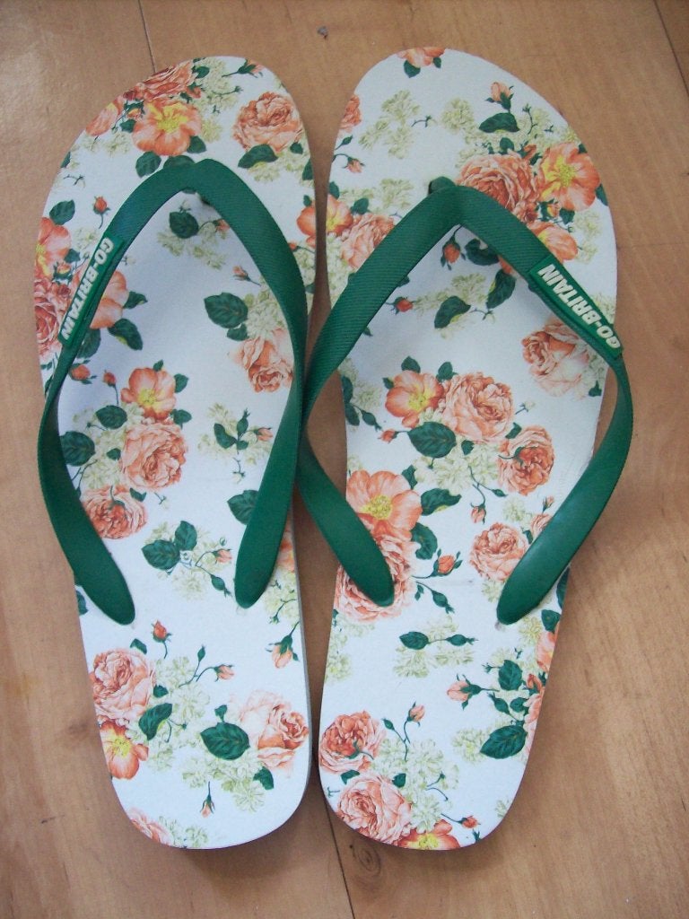 Bloemen Slippers Maat 42 - Go-Britain, Slippers, Overige kleuren, Nieuw, Ophalen of Verzenden