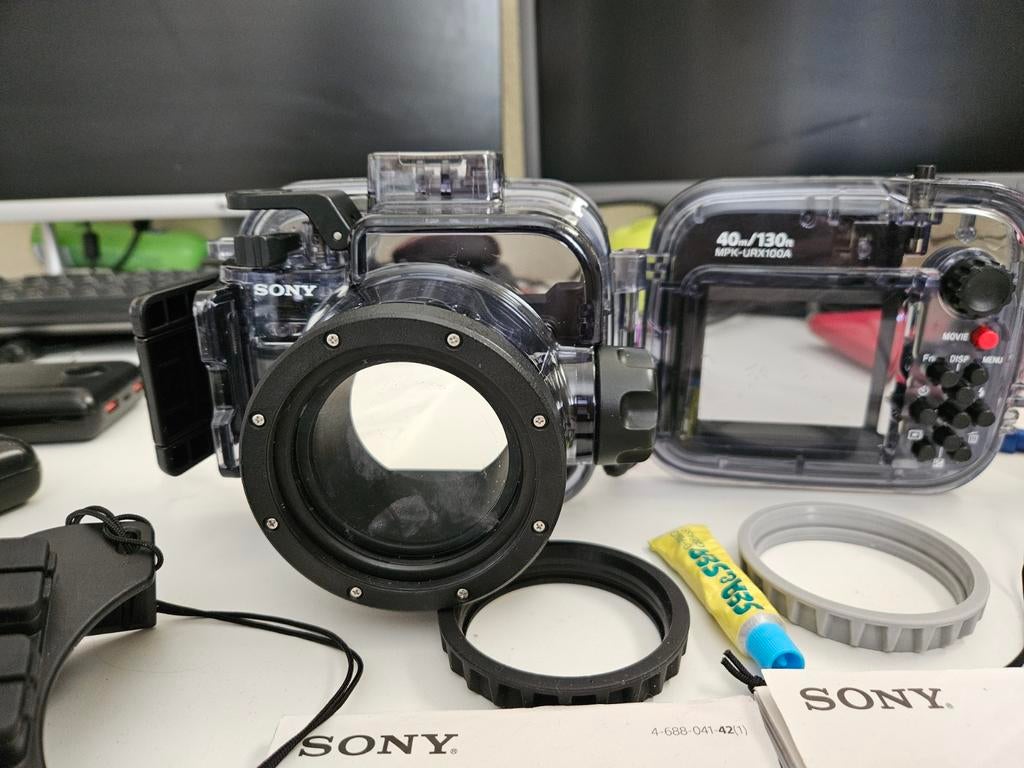Sony MPK-URX100A onderwaterhuis voor RX100 serie, Audio, Tv en Foto, Fotografie | Onderwatercamera's, Ophalen of Verzenden, 10 t/m 40 meter