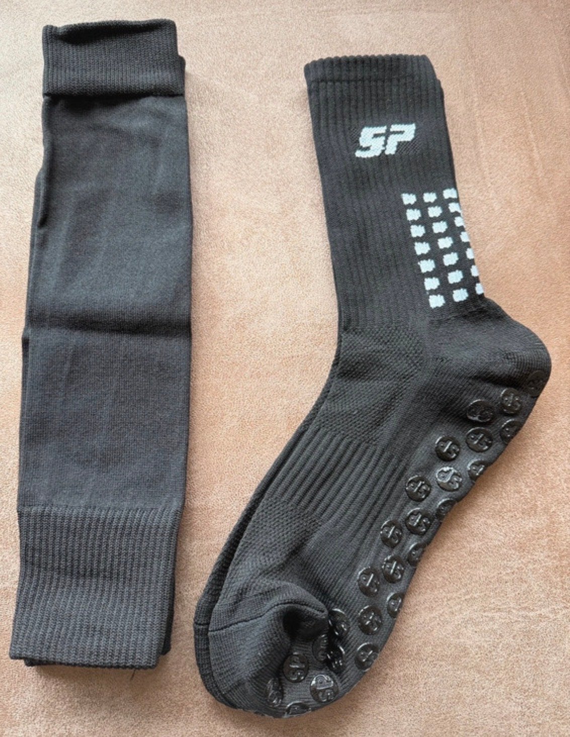 Zwarte antislip grip voetbalsokken + compressie leggings, Ophalen of Verzenden, Nieuw, Overige typen