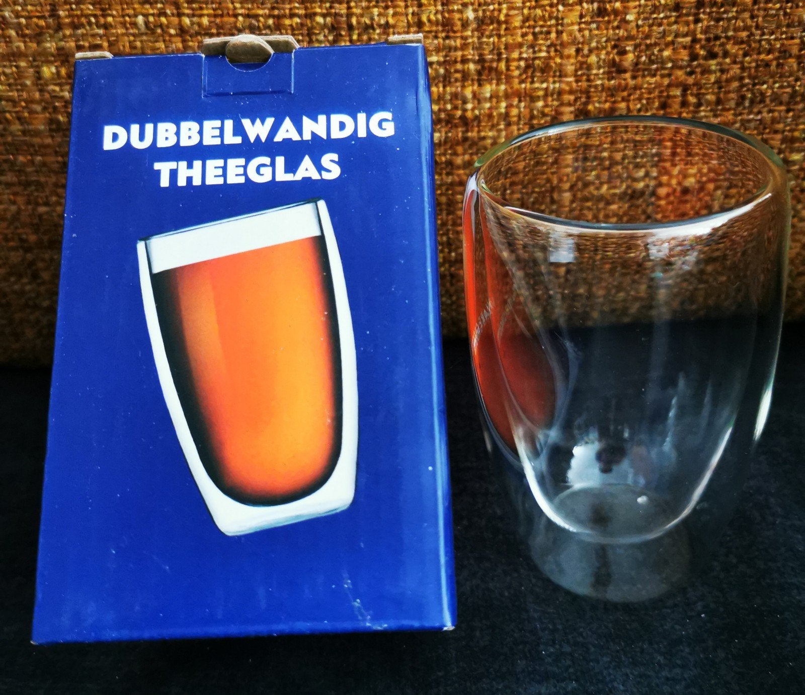 Dubbelwandig theeglas 260 ml - Nieuw, Ophalen of Verzenden, Nieuw, Glas