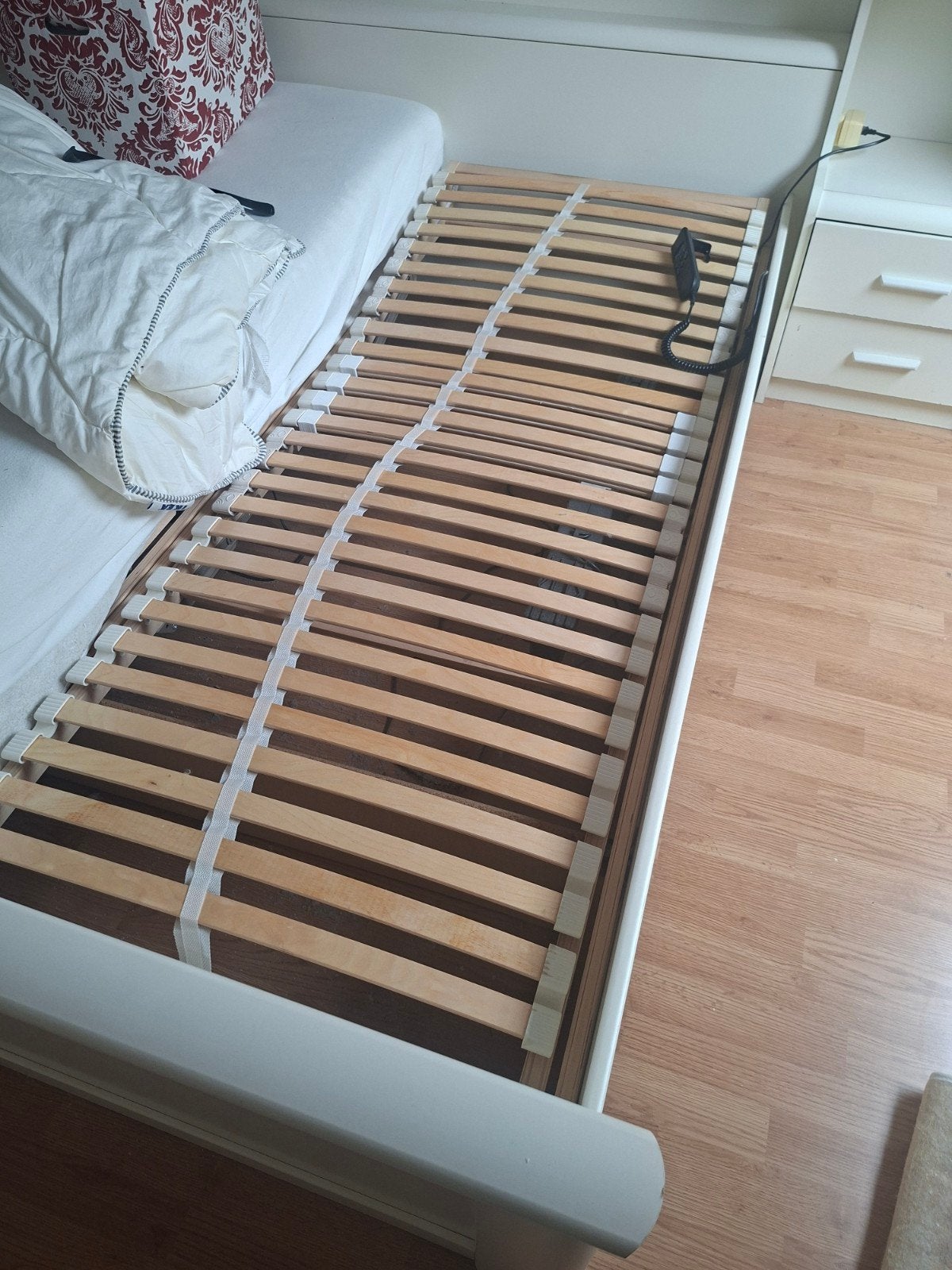 elektrische lattenbodems 80x200 cm - IKEA Sultan Landon, Eenpersoons, Wit, Ophalen of Verzenden, 80 cm