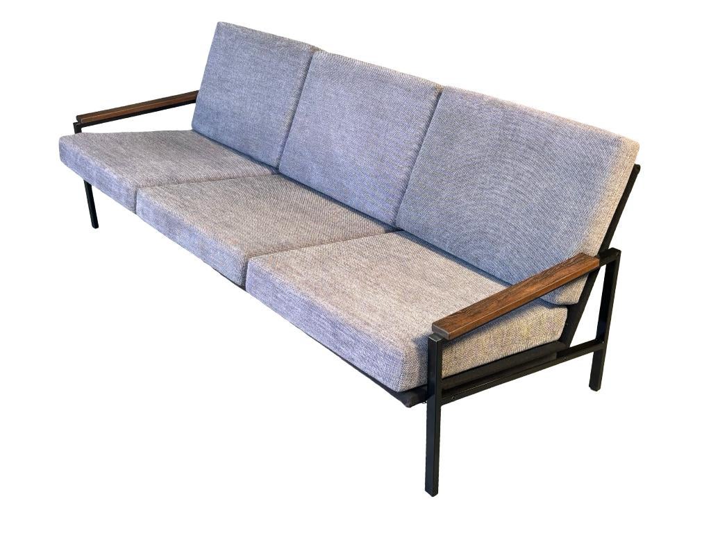 Vintage Gelderland sofa bank jaren 60 design, Gebruikt, Vintage, 75 tot 100 cm, Stof