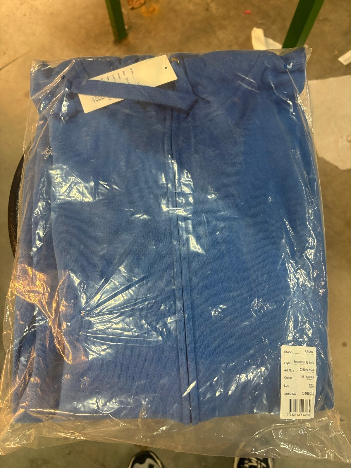 Clique Basic Hoody XXL Blauw - Nieuw met kaartjes, Ophalen of Verzenden, Nieuw, Overige maten, Blauw