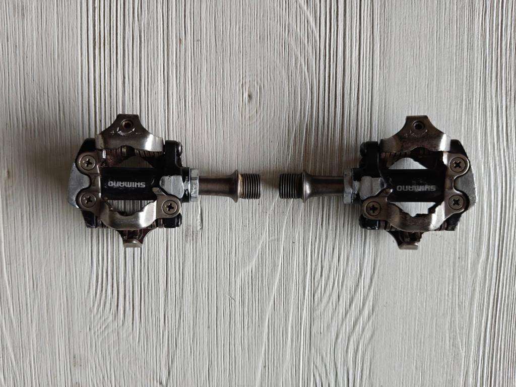 Shimano Deore XT pedalen - gereviseerde lagers, Crankstel of Pedalen, Gebruikt, Racefiets, Ophalen of Verzenden