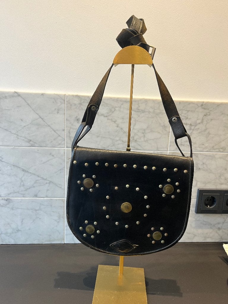 ibiza tas zwart leer, Overige merken, Gebruikt, Verzenden, Zwart