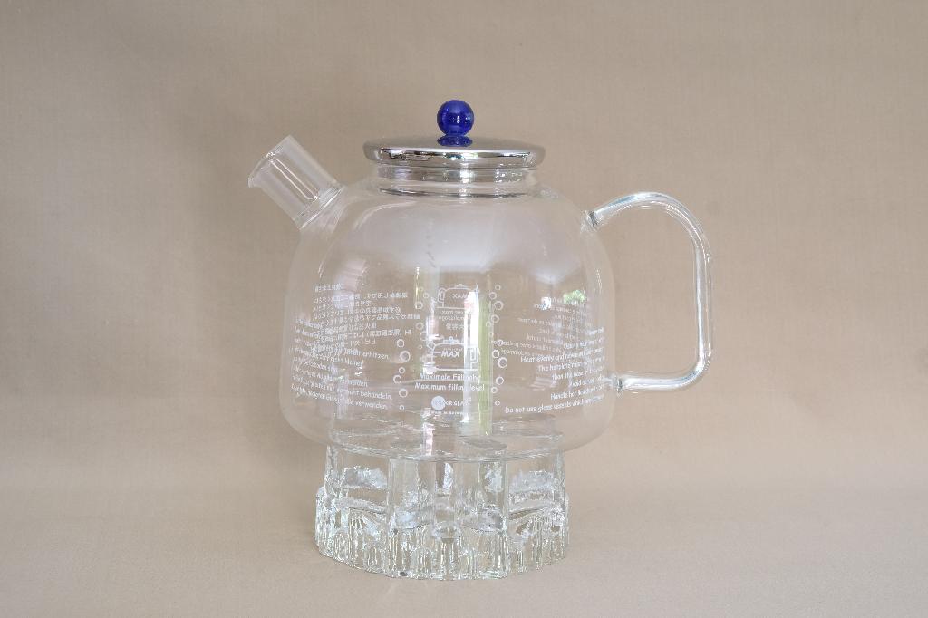 Theepot Jenaer glas en theelicht  nieuwstaat, Theepot/fluitketel, Ophalen of Verzenden, Zo goed als nieuw, Glas