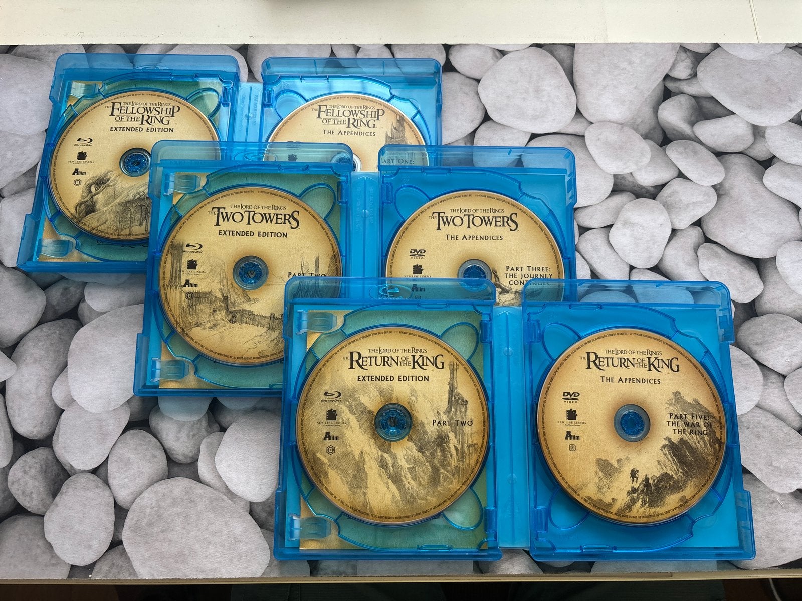 15 blue ray discs Lord of the Rings Ext. + 29h in luxe band, Verzamelen, Ophalen of Verzenden, Nieuw, Overige typen