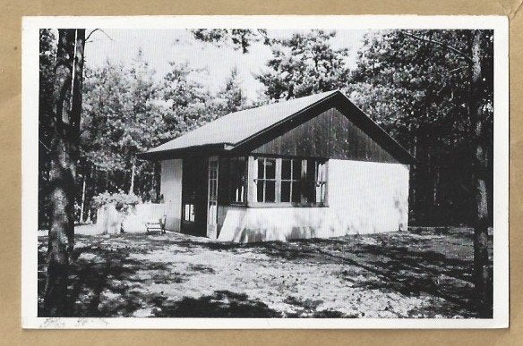 Oude ansichtkaart bungalow Ginkelduin Leersum, Verzamelen, Ansichtkaarten | Nederland, Ophalen of Verzenden, 1940 tot 1960, Gelopen