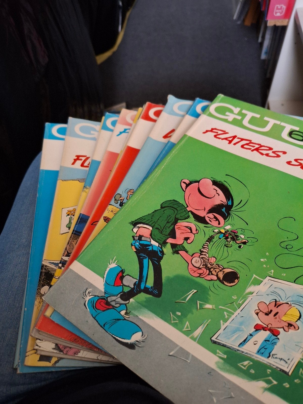 Guust, alleen ophalen!, Meerdere stripboeken, Ophalen, Gelezen