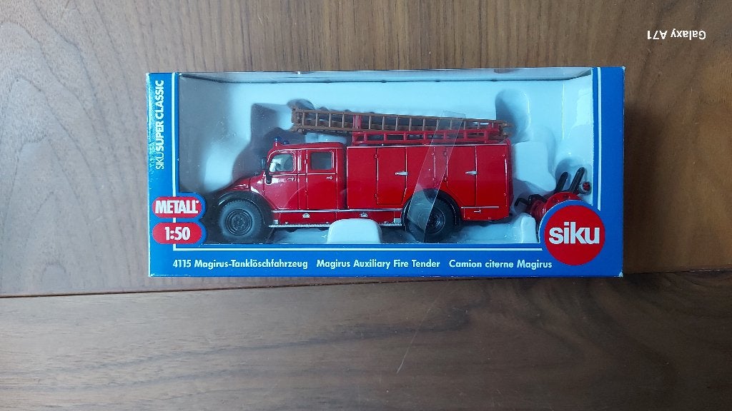 Siku 4115 Magirus brandweerwagen, Ophalen of Verzenden, Zo goed als nieuw, Bus of Vrachtwagen, SIKU