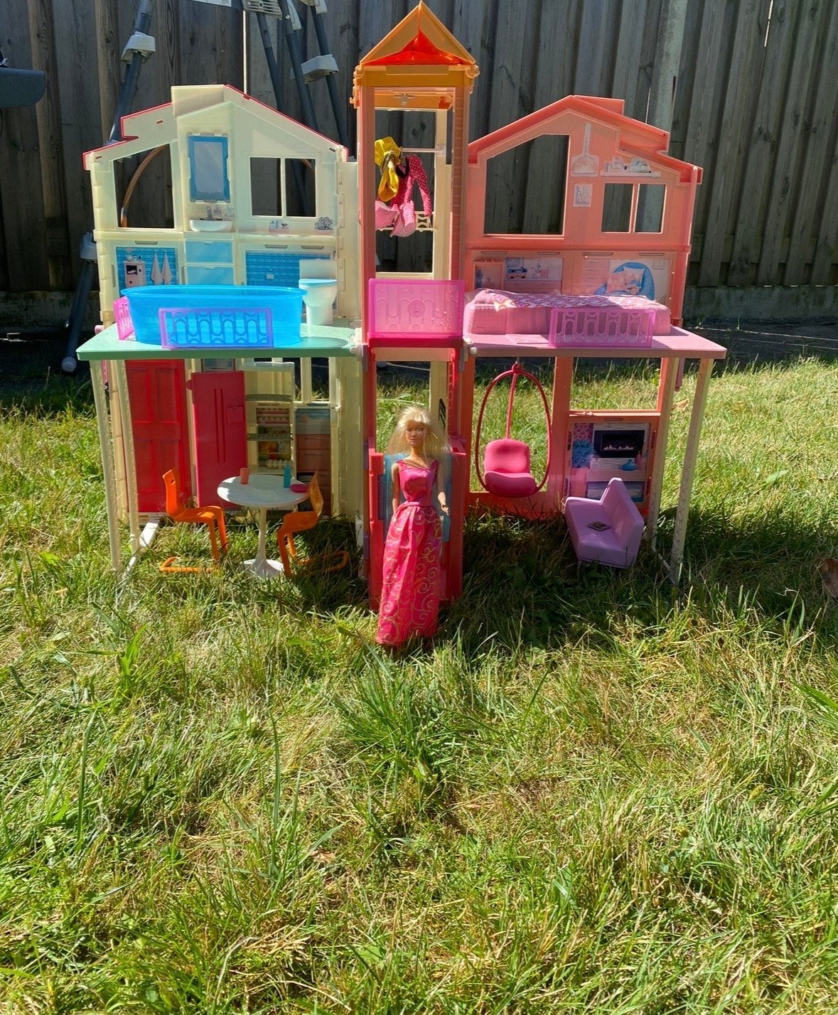 Barbie Droomhuis met Barbiepop en accessoires, Ophalen, Gebruikt, Barbie