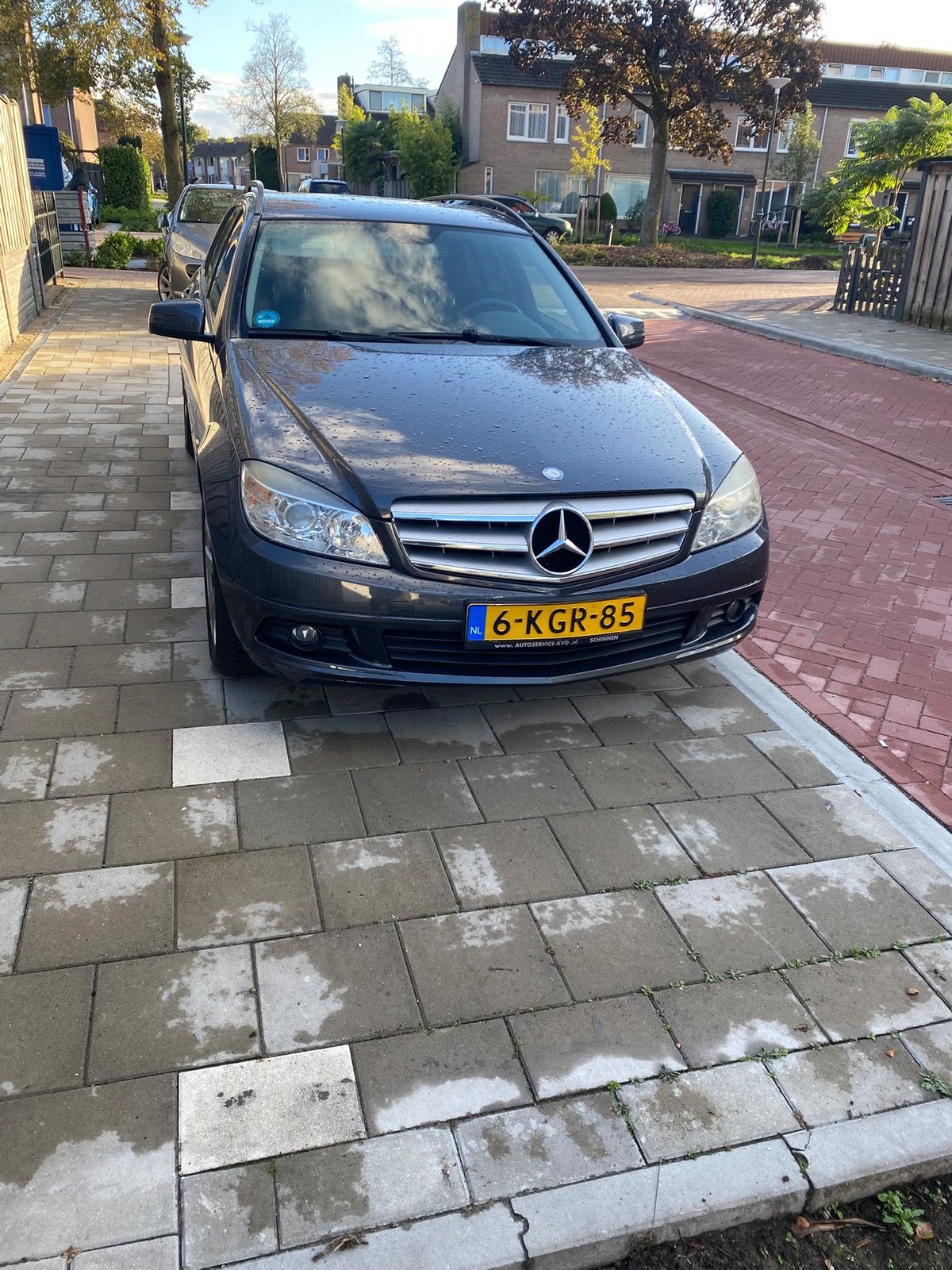 Mercedes-Benz C-Klasse 1.6 C180 Kompr. Estate AUT 2009 Grijs, Auto's, Automaat, 1800 kg, Zwart, Particulier