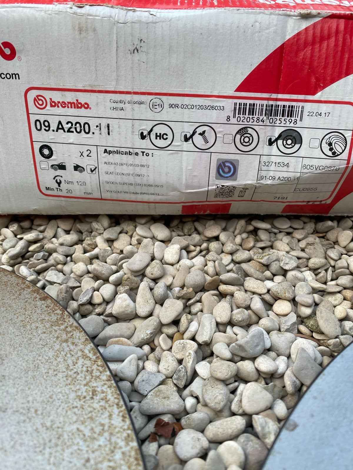 Brembo Remschijven 09.A200.11 - Nieuw in doos, Auto-onderdelen, Remmen en Aandrijving, Ophalen of Verzenden, Nieuw, Audi