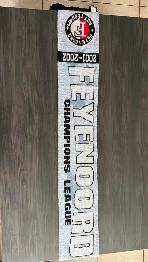 Feyenoord Champions League Sjaal 2001-2002, Ophalen of Verzenden, Gebruikt, Feyenoord, Vaantje of Sjaal