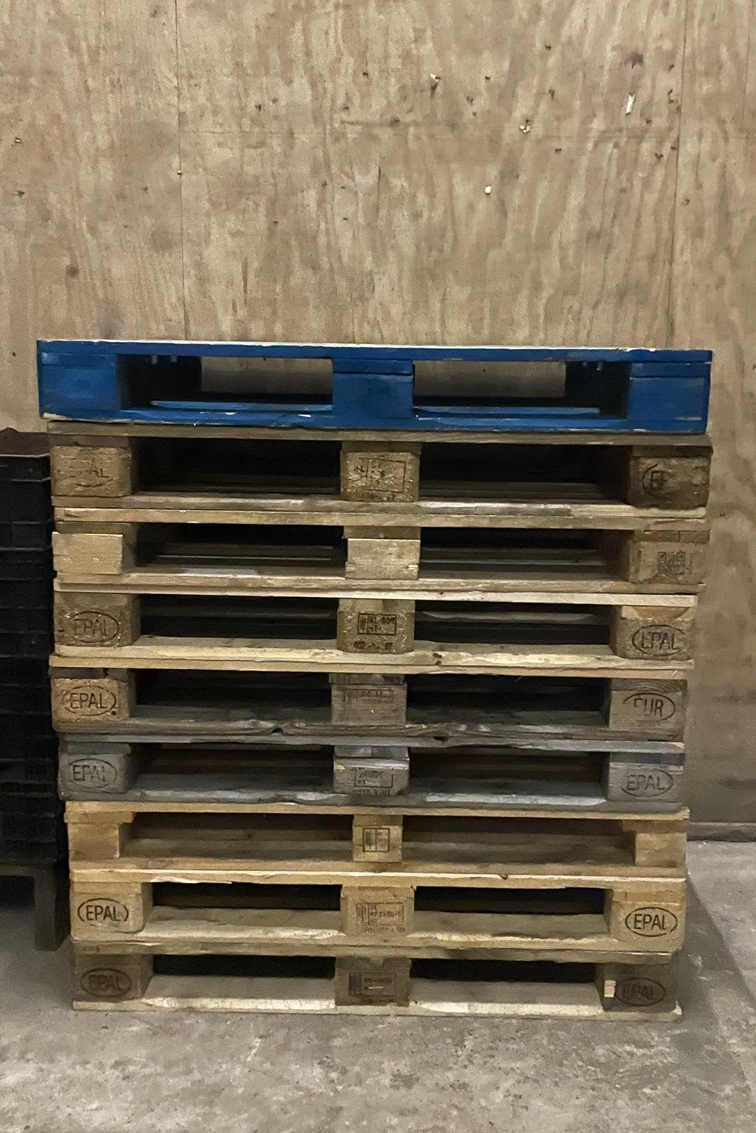 9 heie stevige pallets van 80x120 cm, Ophalen, Gebruikt, Pallet, Minder dan 200 cm