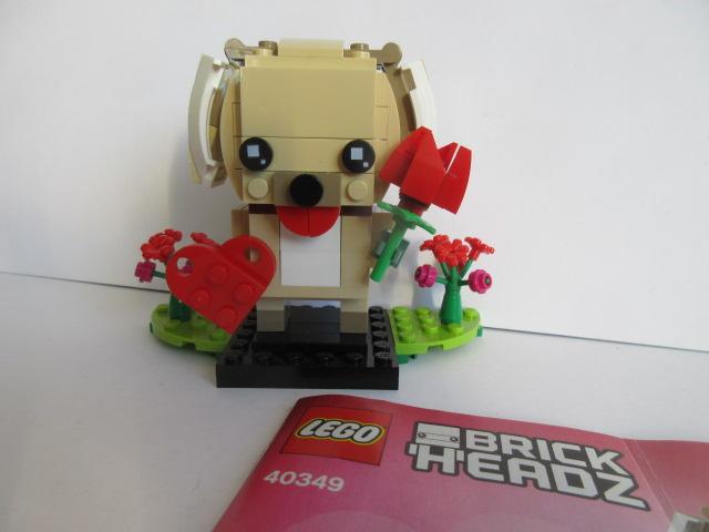 40349 Lego  BrickHeadz 81 Valentijns Puppy, BrickHeadz, Lego, Ophalen of Verzenden, Zo goed als nieuw