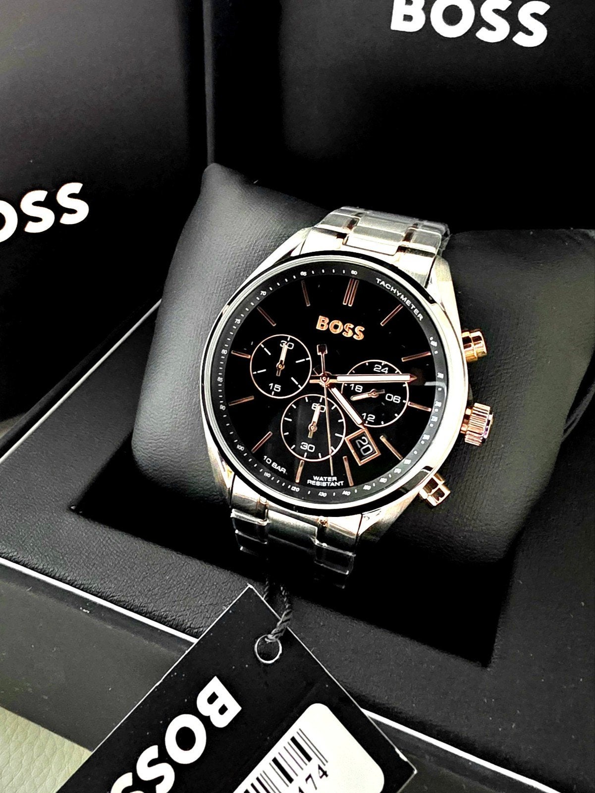 HUGO BOSS HB1513819 CHAMPION collectie herenhorloge NIEUW, Overige merken, Staal, Staal, Polshorloge
