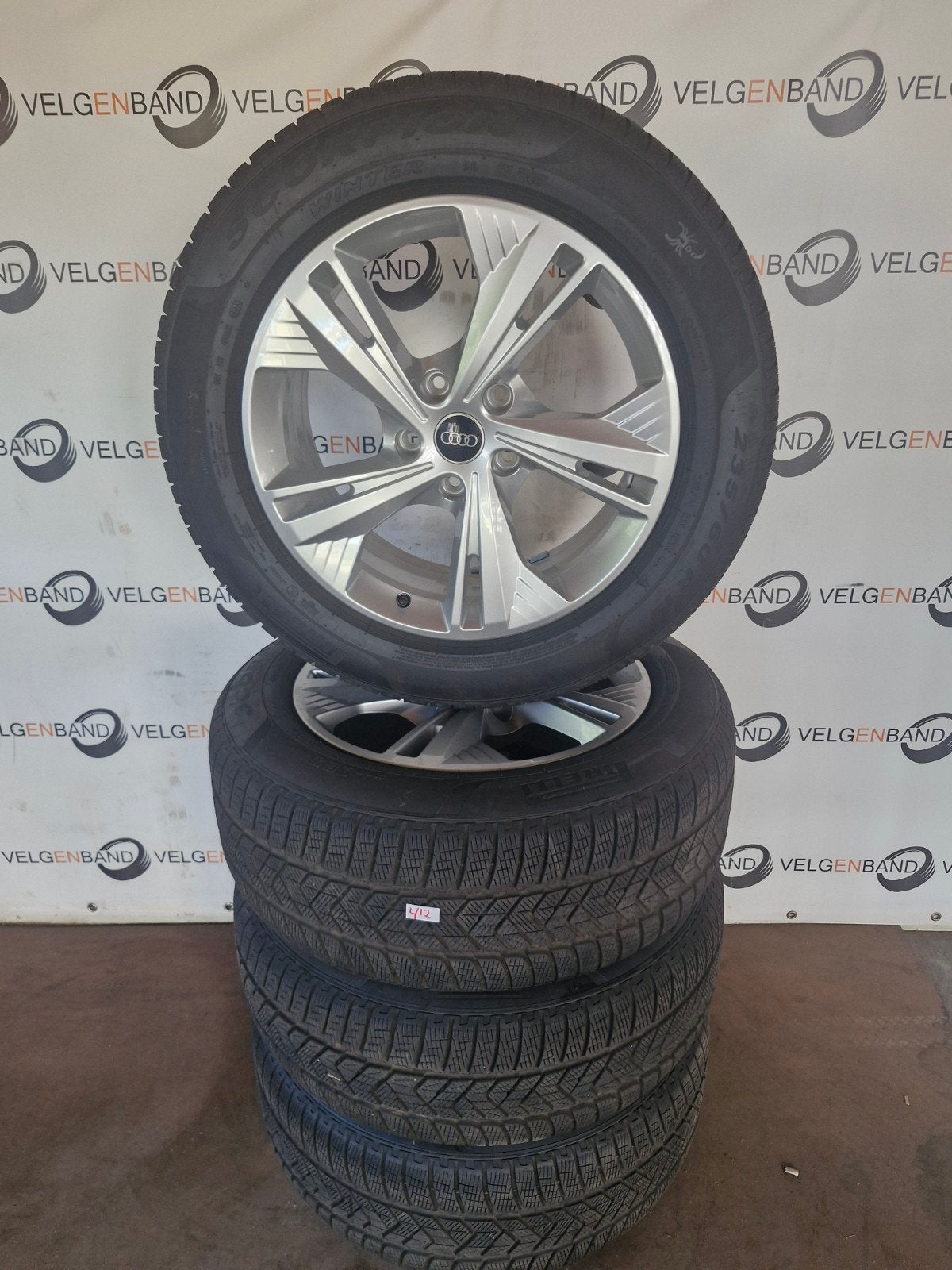 Winterset Audi Q6 5x130 66.6 235 60 255 55 19 winterbanden, 19 inch, Gebruikt, 255 mm, .